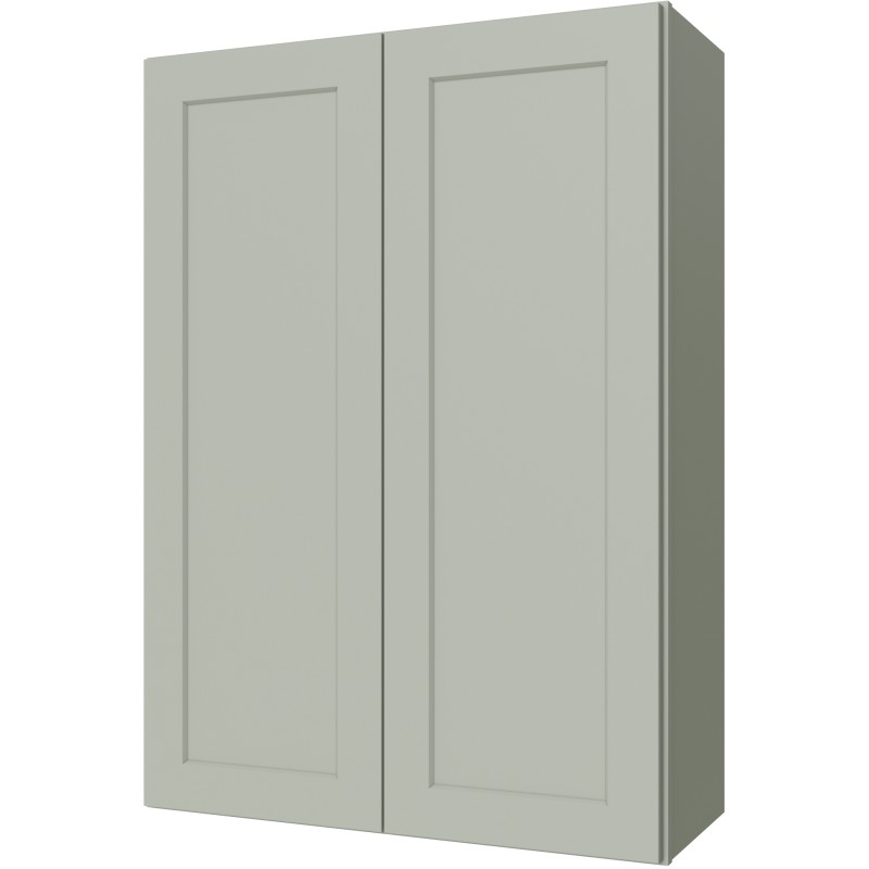 [GS:W3042] Sage Green Shaker Wall Cabinet 30" X 42" (Davie Warehouse)