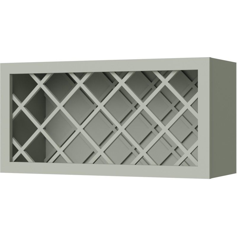 [GS:WR3015] Sage Green Shaker Wine Rack 30" X 15" X 12" (Davie Warehouse)