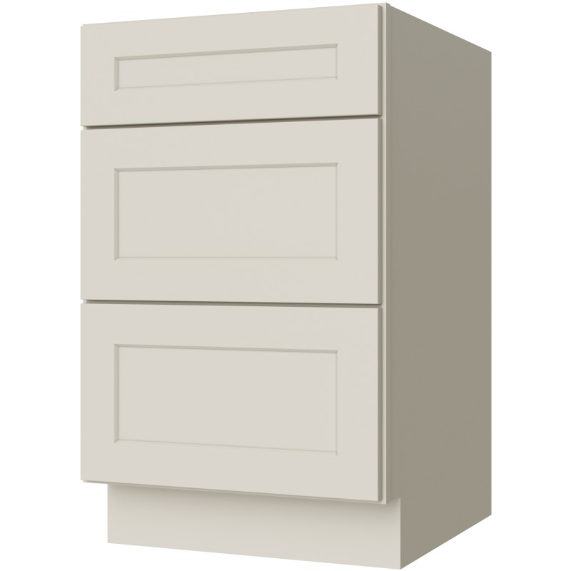 Sandy Mirage Shaker 3 Drawer Base 24"