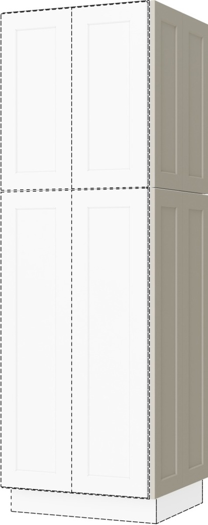 [SS:D1249] Sandy Mirage Shaker Lower Single Door For 24" Wide Pantry (Davie Warehouse)