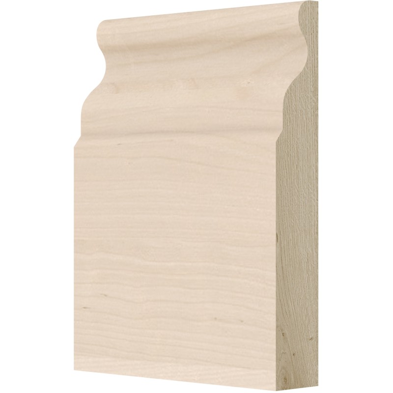 [US:BM8] Unfinished Shaker Base Board 4 1/2" X 3/4" X 96" (Davie Warehouse)