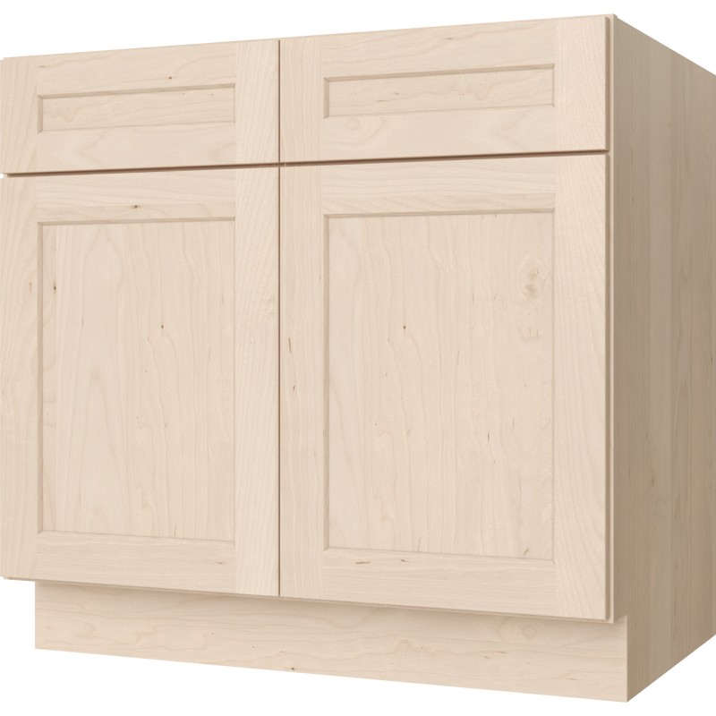 Unfinished Shaker Base Cabinet 36"