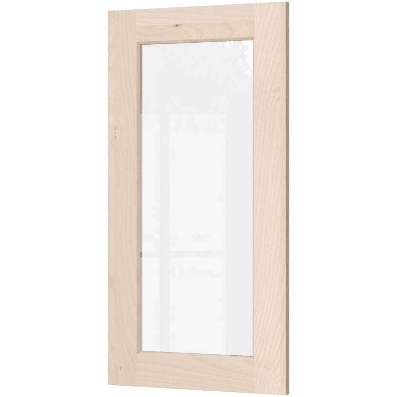 [US:WM3342] Unfinished Shaker Glass Door 33" X 42" Textured Glass (Pair) (Davie Warehouse)