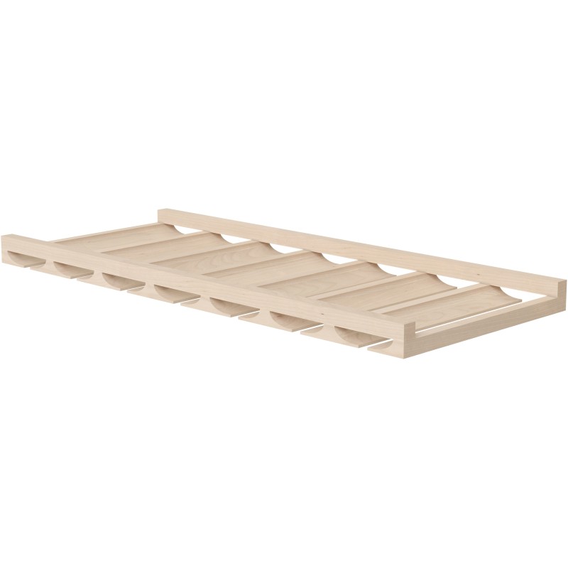 [US:SGH3012] Unfinished Shaker Glass Rack 30" X 12" X 3" (Davie Warehouse)