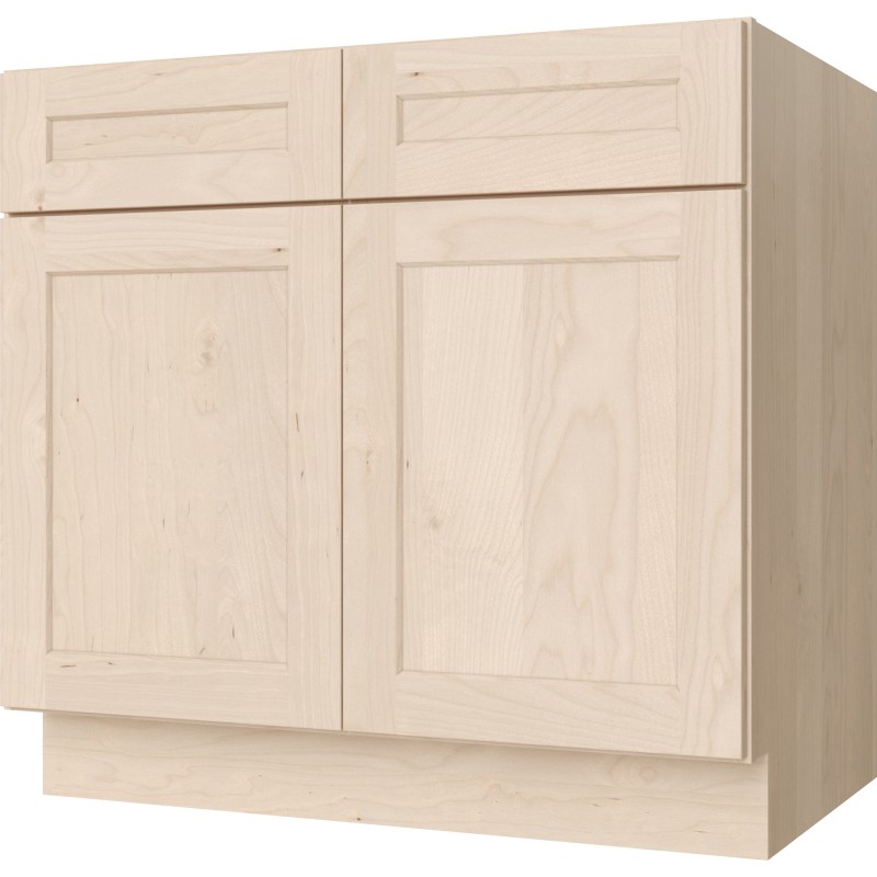 Unfinished Shaker Sink Base 33"