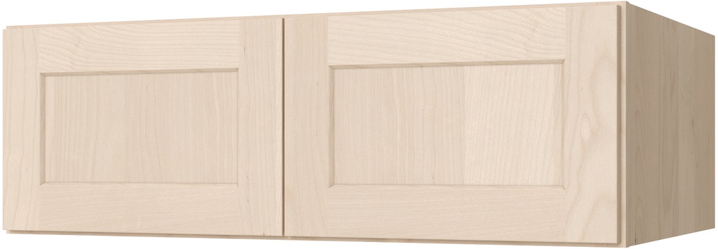 [US:W361224] Unfinished Shaker Wall Cabinet 36" X 12" X 24" (Davie Warehouse)