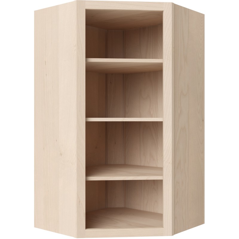[US:WDC274215] Unfinished Shaker Wall Diagonal Corner Cabinet 27" X 42" X 15" (Davie Warehouse)