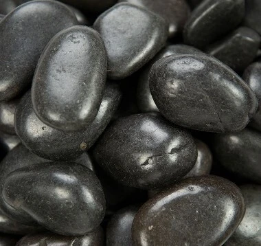 BLACK POLISHED PEBBLES (Large 1-2IN)