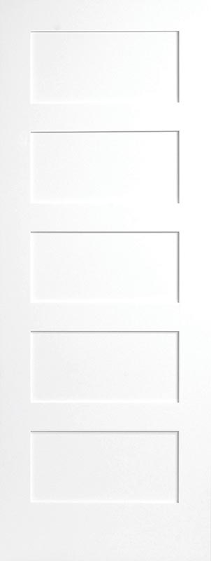 [SR1668PRM5P **] 5 Panel Shaker Primed (1/6 x 6/8 (18" x 80"))