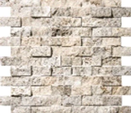 VENEER MOSAICS - SILVER (1" x 2")