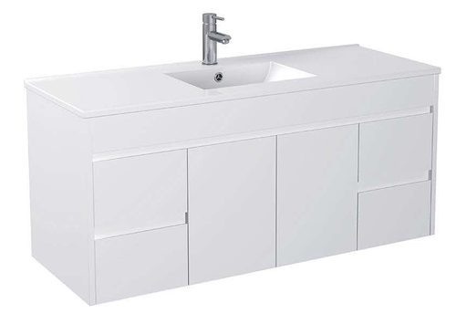 PF Wallmount White Vanity - Sink Option