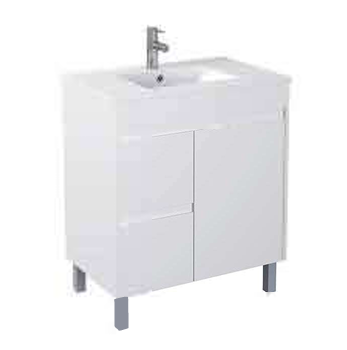 PF  White Vanity with Legs - Drawers Option