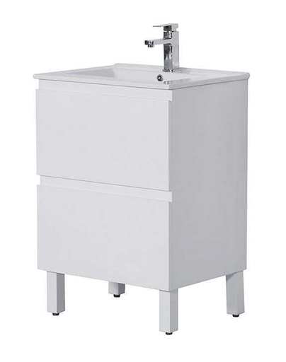 Riva White Vanity with Legs