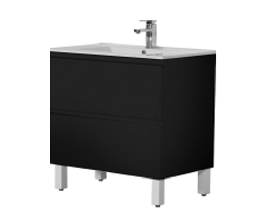 Riva Black Vanity with Legs